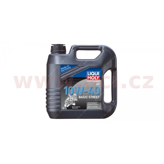 LIQUI MOLY Motorbike 4T 10W40 Basic Street, minerální motorový olej 4 l