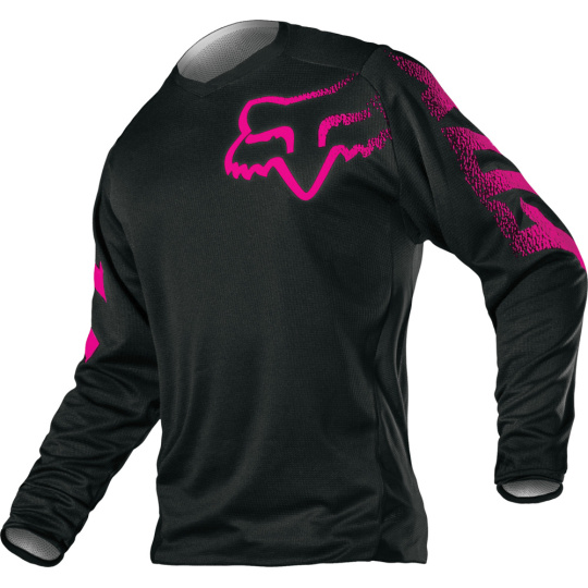 Dámský MX dres Fox Wmn Blackout Jersey  Black/Pink