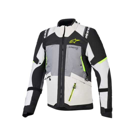 bunda ANDES V4 DRYSTAR, ALPINESTARS (tmavě šedá/světle šedá/černá/žlutá fluo) 2026 bunda ANDES V4 DRYSTAR, ALPINESTARS (tmavě šedá/světle šedá/černá/žlutá fluo) 2026