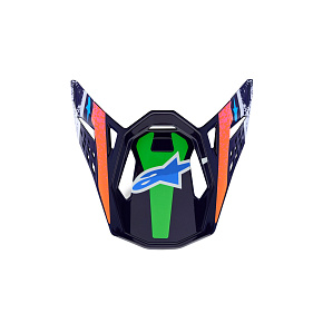 kšilt pro přilby SUPERTECH S-M10 limitovaná edice RECORDS, ALPINESTARS (šedá/multikolor) kšilt pro přilby SUPERTECH S-M10 limitovaná edice RECORDS, ALPINESTARS (šedá/multikolor)