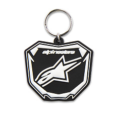 klíčenka PLATE, ALPINESTARS (černá/bílá)