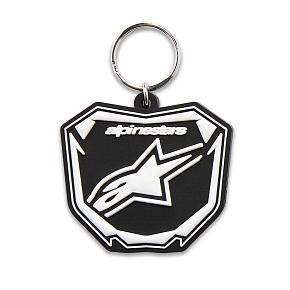klíčenka PLATE, ALPINESTARS (černá/bílá) klíčenka PLATE, ALPINESTARS (černá/bílá)