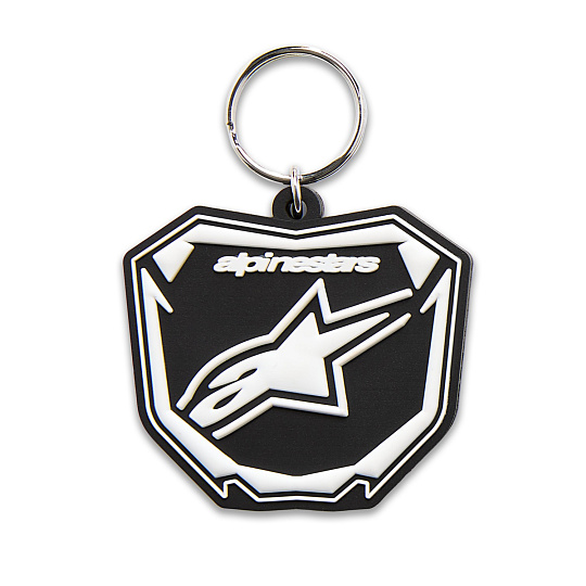klíčenka PLATE, ALPINESTARS (černá/bílá)