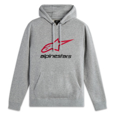 mikina ALWAYS HOODIE 3, ALPINESTARS (šedá/červená/černá) mikina ALWAYS HOODIE 3, ALPINESTARS (šedá/červená/černá)
