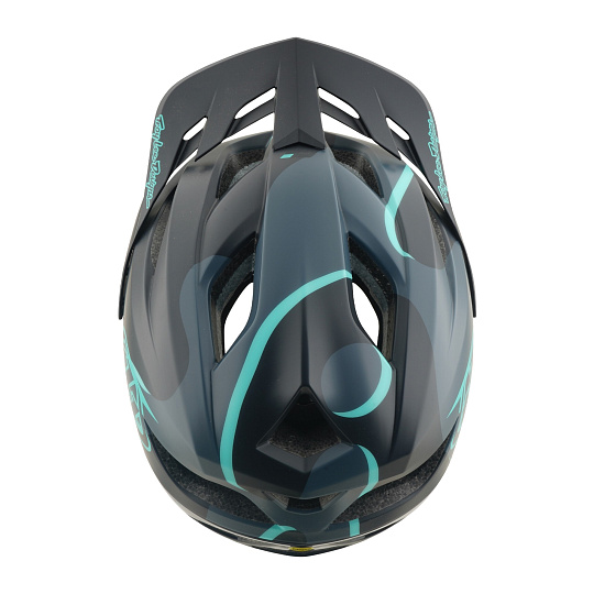 TLD HELMA FLOWLINE SE MIPS BADGE CARBON / REAL TEAL (11056820)
