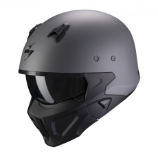 Moto přilba SCORPION COVERT-X solid matná cementově šedá Moto přilba SCORPION COVERT-X solid matná cementově šedá