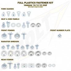 sada šroubů plastů YZF 250 10-13 sada šroubů plastů YZF 250 10-13