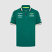 Týmová polokošile Aston Martin F1 Team zelená - XXXL