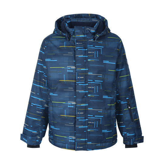 COLOR KIDS Ski jacket AOP, AF 10.000, dried tobacco, 2022
