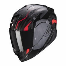 Moto přilba SCORPION EXO-1400 AIR FORTUNA černo/červená