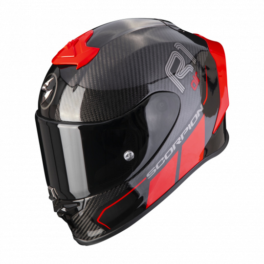 Moto přilba SCORPION EXO-R1 CARBON AIR CORPUS II  červená