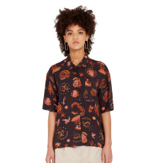 Dámská košile Volcom Connected Minds Woven Ss Black Dámská košile Volcom Connected Minds Woven Ss Black