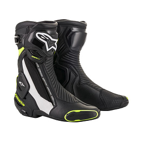 boty SMX PLUS 2, ALPINESTARS (černá/bílá/ žlutá fluo) boty SMX PLUS 2, ALPINESTARS (černá/bílá/ žlutá fluo)