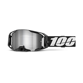 ARMATIC 100% brýle černé, stříbrné zrcadlové plexi ARMATIC 100% brýle černé, stříbrné zrcadlové plexi