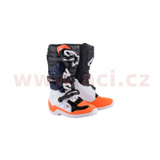 boty TECH 7 S, ALPINESTARS, dětské (černá/bílá/oranžová fluo) 2022 boty TECH 7 S, ALPINESTARS, dětské (černá/bílá/oranžová fluo) 2022
