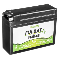 baterie 12V, FT4B-BS GEL, 12V, 2.3Ah, 40A, bezúdržbová GEL technologie 113x38x85 FULBAT (aktivovaná ve výrobě)