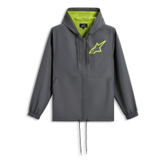 bunda SPEEDER CHROMIUM WINDBREAKER, ALPINESTARS (šedá/žlutá fluo)