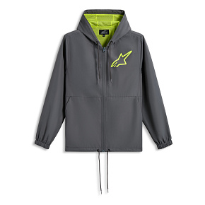 bunda SPEEDER CHROMIUM WINDBREAKER, ALPINESTARS (šedá/žlutá fluo)