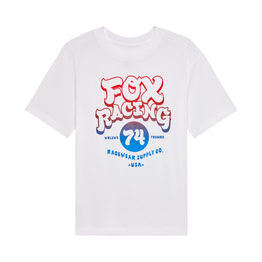 Dámské triko Fox W Racewear Ss Tee  White