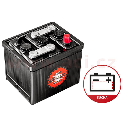 6V, 77Ah baterie, 360A, A-TECH 215x169x191, suchá - bez elektrolytu, CLASSIC 6V, 77Ah baterie, 360A, A-TECH 215x169x191, suchá - bez elektrolytu, CLASSIC