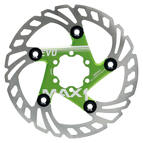 brzdový kotouč MAX1 Evo 160 mm zelený brzdový kotouč MAX1 Evo 160 mm zelený