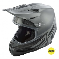 přilba F2 Carbon SHIELD, FLY RACING (matná černá/šedá, se systémem ochrany MIPS) přilba F2 Carbon SHIELD, FLY RACING (matná černá/šedá, se systémem ochrany MIPS)