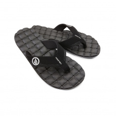 Pánské sandály Volcom Recliner Sndl Black White Pánské sandály Volcom Recliner Sndl Black White