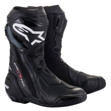 boty SUPERTECH R VENTED, ALPINESTARS (černá, perforovaná obšívka) 2024