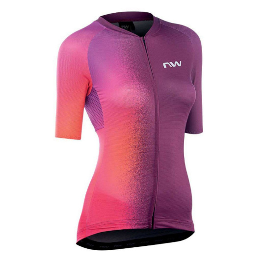 Dámský dres Northwave Blade Woman Jersey Short Sleeve  Plum/Iridesc