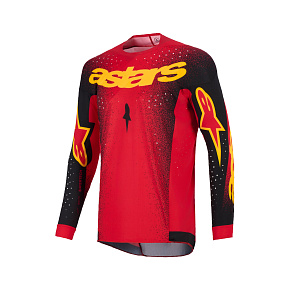 dres SUPERTECH SCENZ, ALPINESTARS (červená/černá/žlutá) 2026 dres SUPERTECH SCENZ, ALPINESTARS (červená/černá/žlutá) 2026
