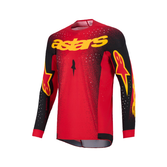 dres SUPERTECH SCENZ, ALPINESTARS (červená/černá/žlutá) 2026