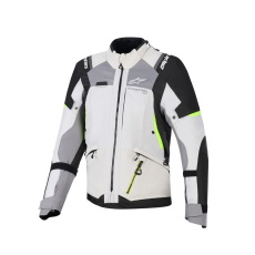 bunda STELLA ANDES V4 DRYSTAR, ALPINESTARS, dámská (tmavě šedá/světle šedá/černá/žlutá fluo) 2026 bunda STELLA ANDES V4 DRYSTAR, ALPINESTARS, dámská (tmavě šedá/světle šedá/černá/žlutá fluo) 2026
