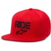 Alpinestars Circuit Ride Flat hat Flexfit kšiltovka Red S/M