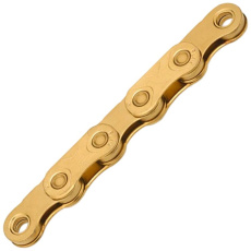 řetěz KMC X Flattop Gold Ti N 126 článků v krabičce, úprava WAX