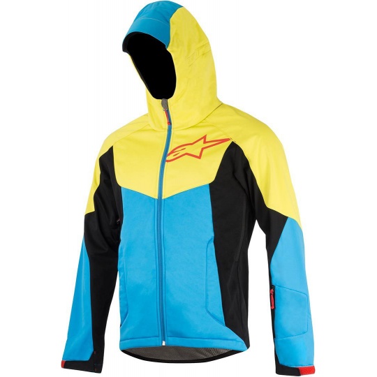 Alpinestars Milestone 2 cyklistická bunda bright blue acid yellow