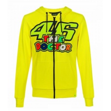 Mikina Valentino Rossi VR46 DOCTOR Fleece žlutá 351601 Mikina Valentino Rossi VR46 DOCTOR Fleece žlutá 351601
