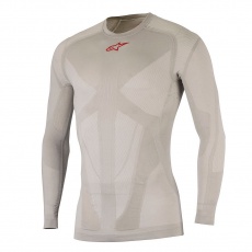 ALPINESTARS Tech Top LS Summer Silver Red - funkční triko ALPINESTARS Tech Top LS Summer Silver Red - funkční triko
