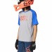 Dětský dres Fox Yth Defend Ss Jersey Steel Grey
