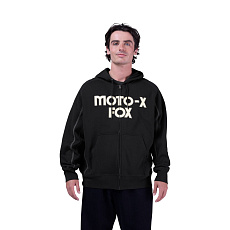 Pánská mikina Fox Moto-X Oversized Flc Zip  Black