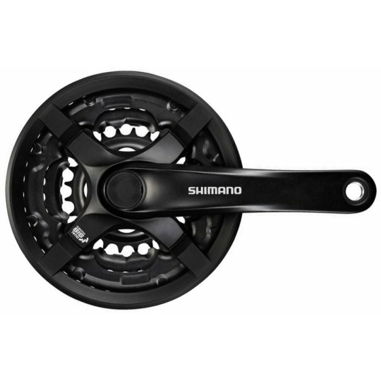 kliky SHIMANO Tourney FC-TY501-L 175mm 48-38-28 zubů, černé s krytem