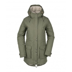 Dámská bunda Volcom Walk On By 5K Parka Army Green Combo Dámská bunda Volcom Walk On By 5K Parka Army Green Combo