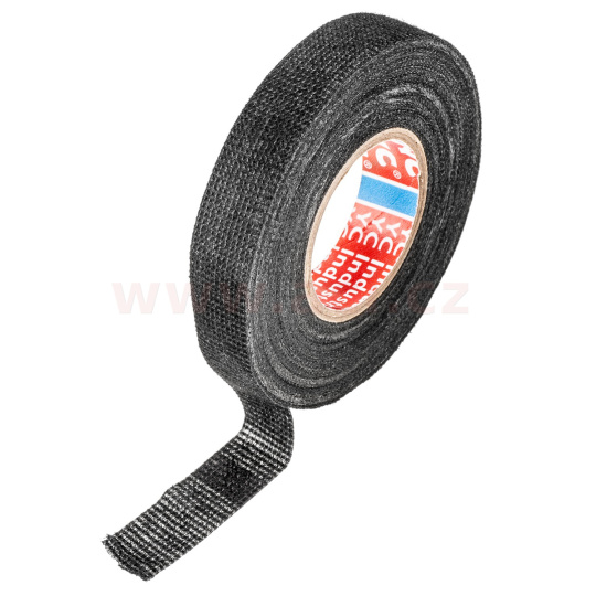 izolační páska PET textilní 15 mm x 15 m černá, pro kabelové svazky