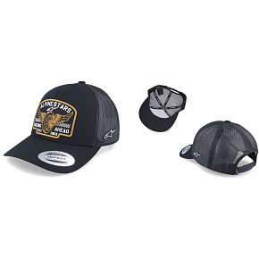 Alpinestars Heritage Patch Trucker kšiltovka - Black/Black