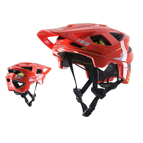 Alpinestars Vector TECH A2 Helma MIPS - Bright Red Light Grey Alpinestars Vector TECH A2 Helma MIPS - Bright Red Light Grey