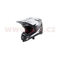 přilba SUPERTECH S-M10 DYNO 2021, ALPINESTARS (černá matná karbon/bílá) přilba SUPERTECH S-M10 DYNO 2021, ALPINESTARS (černá matná karbon/bílá)