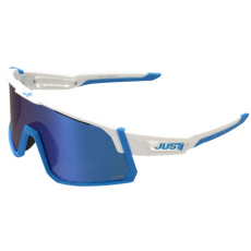 Brýle JUST1 SNIPER bílá/modrá, modrá mirror