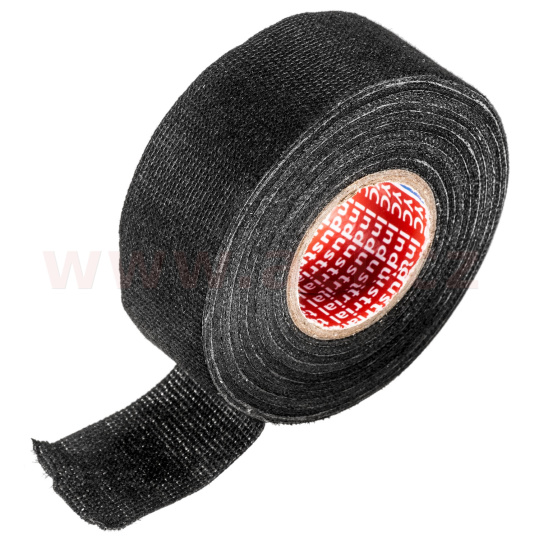izolační páska PET textilní 32 mm x 15 m černá, pro kabelové svazky