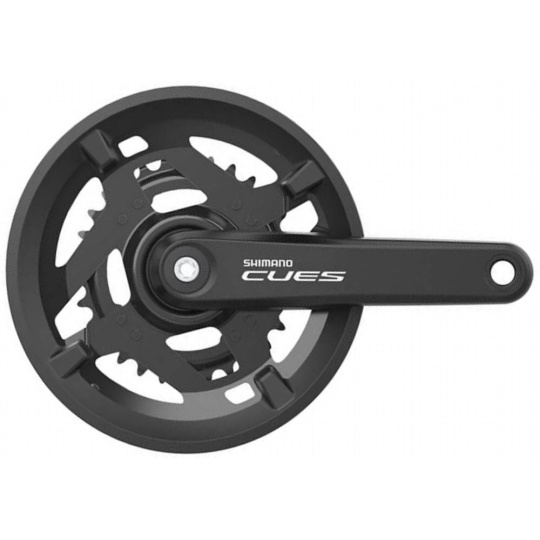 kliky SHIMANO Cues FC-U4010-2, 170mm, 46-30 zubů, černé, 11,10,9 speed, s ložisky
