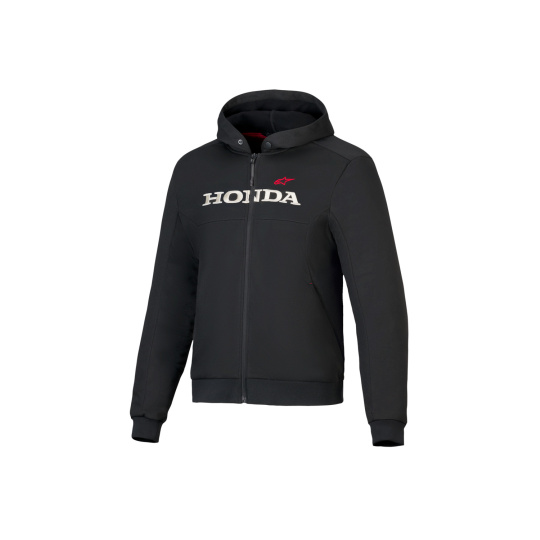 bunda CHROME V3 SPORT HOODIE HONDA kolekce, ALPINESTARS (černá/krémová/červená) 2025