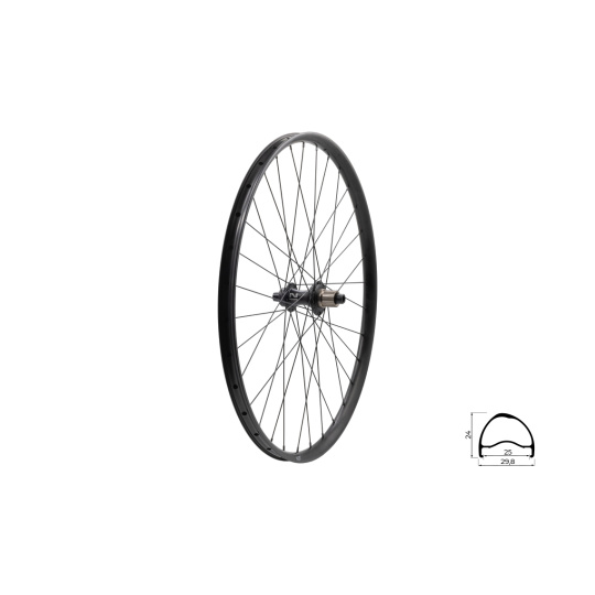 KELLYS Zapletené kolo zadní KLS SEGADOR 25 SL DSC R, 28/29", black